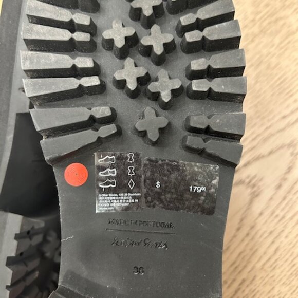 & Other Stories Platform Leather Croc Oxfords - Picture 11 of 16